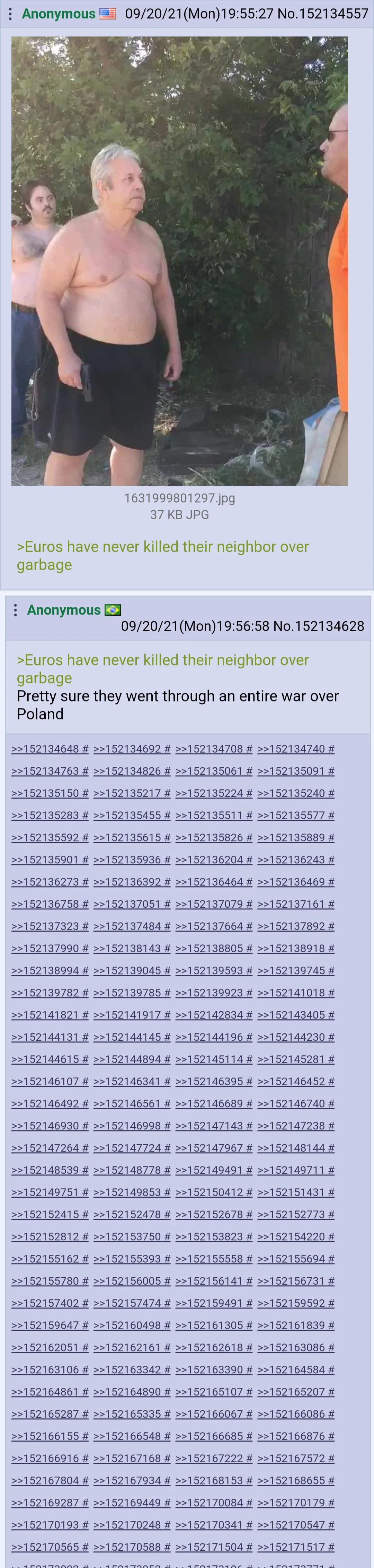 Euros never killed their neighbor